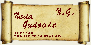 Neda Gudović vizit kartica